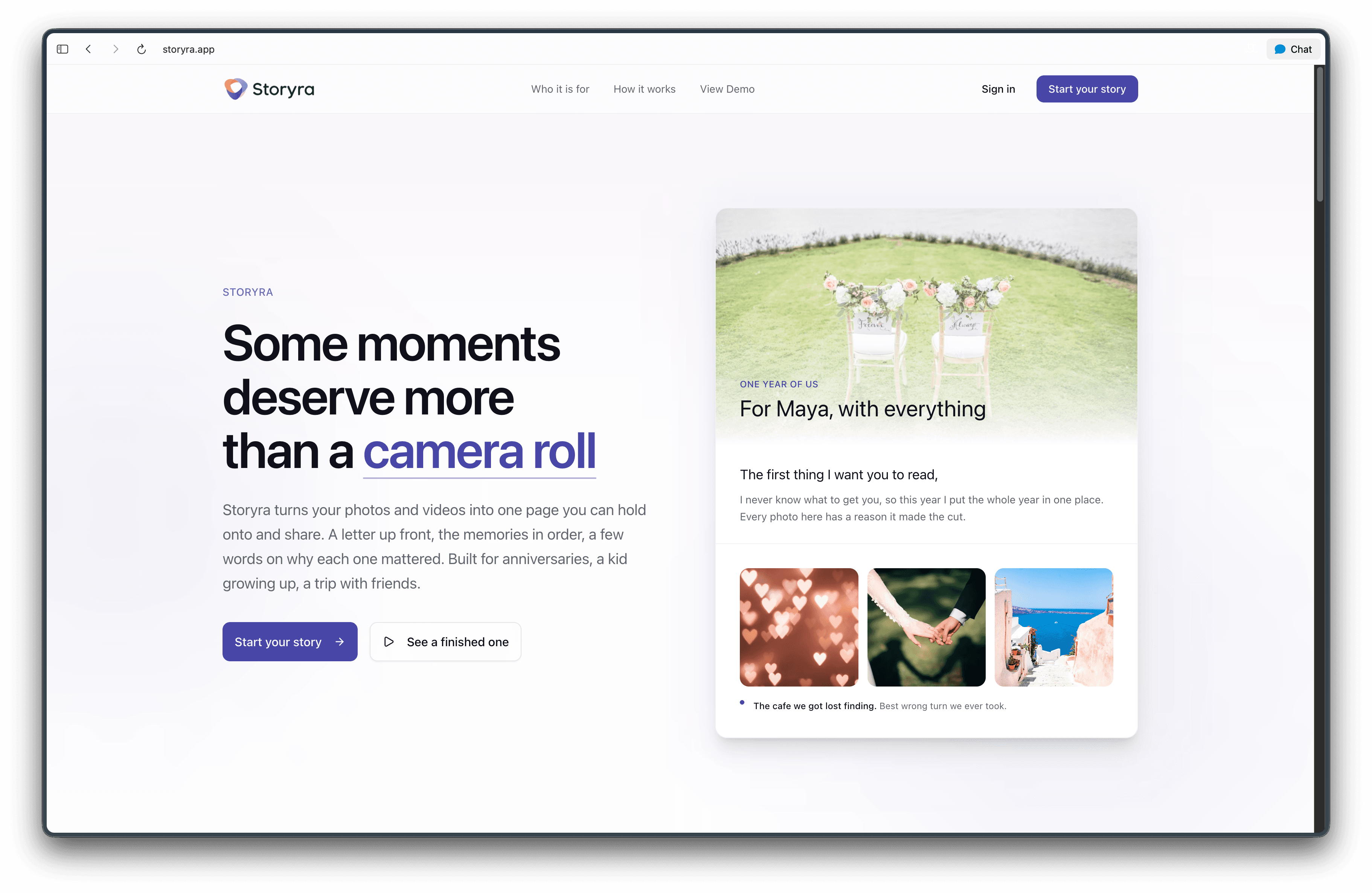 Storyra screenshot